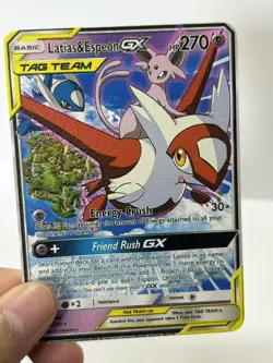 Latias&EspeonGX HP270 Gold Metal Pokemon Card-Collectible Gift Display - Image 3