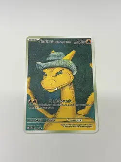 Charizard With Grey FeltHat HP250 Gold Metal Pokemon Card-Collectible Gift - Image 1