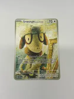 Smeargle as an Arust HP70 Gold Metal Pokemon Card-Collectible Gift Display - Image 1