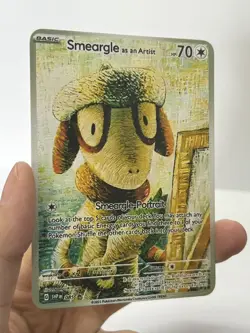 Smeargle as an Arust HP70 Gold Metal Pokemon Card-Collectible Gift Display - Image 3