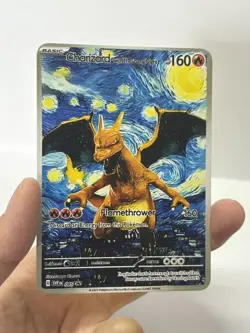 Charizard With TheScary Night HP160 Gold Metal Pokemon Card-Collectible Gift - Image 3