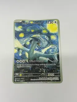 Lugia With TheScary Night HP130 Gold Metal Pokemon Card-Collectible Gift Display - Image 1