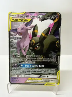 Espeon&UmbreonGX HP260 Gold Metal Pokemon Card-Collectible Gift Display - Image 4