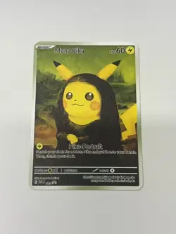 Mona Pika HP60 Gold Metal Pokemon Card-Collectible Gift Display - Image 1