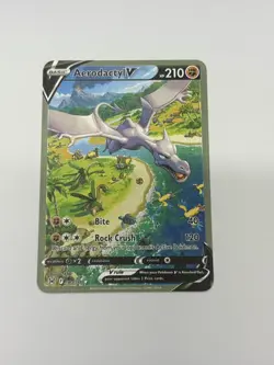 AerodactylV HP210 Gold Metal Pokemon Card-Collectible Gift Display - Image 1