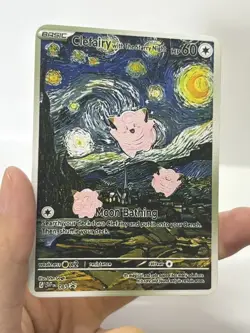 Clefairy With TheScary Night HP60 Gold Metal Pokemon Card-Collectible Gift - Image 3
