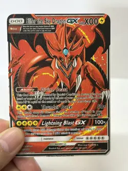 Slifer the Sky DragonGX HPX00 Gold Metal Pokemon Card-Collectible Gift Display - Image 3