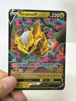 GiratinaV HP220 Gold Metal Pokemon Card-Collectible Gift Display - Image 2