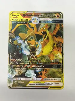 MCharizardGX HP300 Gold Metal Pokemon Card-Collectible Gift Display - Image 1