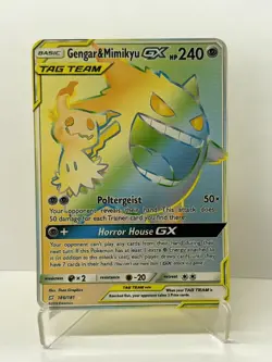 Gengar&MimikyuGX HP240 Gold Metal Pokemon Card-Collectible Gift Display - Image 4