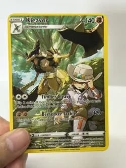 Kleavor HP140 Gold Metal Pokemon Card-Collectible Gift Display - Image 3