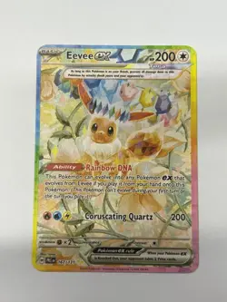 Eeveeex HP200 Gold Metal Pokemon Card-Collectible Gift Display - Image 1