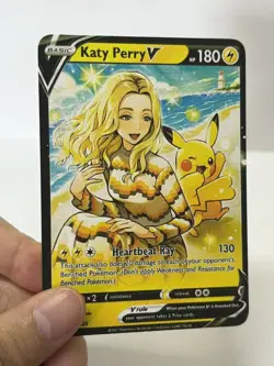Katy PerryV HP180 Gold Metal Pokemon Card-Collectible Gift Display - Image 3