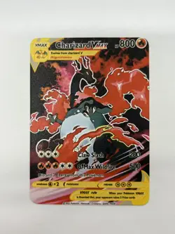 CharizardVMAX HP800 Gold Metal Pokemon Card-Collectible Gift Display - Image 1