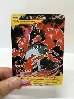 CharizardVMAX HP800 Gold Metal Pokemon Card-Collectible Gift Display - Image 3