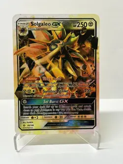 Solgaleo GX HP250 Gold Metal Pokemon Card-Collectible Gift Display - Image 4