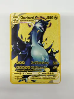 CharizardVMAX PS550 Gold Metal Pokemon Card-Collectible Gift Display - Image 1
