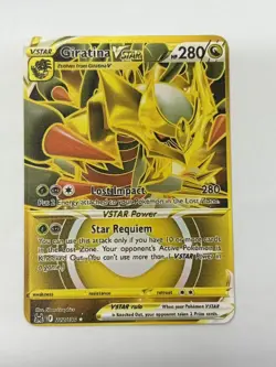 GiratinaVSTAR HP280 Gold Metal Pokemon Card-Collectible Gift Display - Image 1