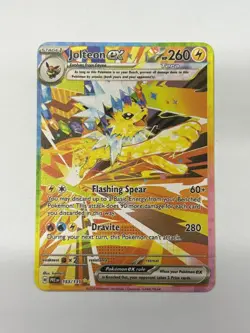 Jolteonex HP260 Gold Metal Pokemon Card-Collectible Gift Display - Image 1