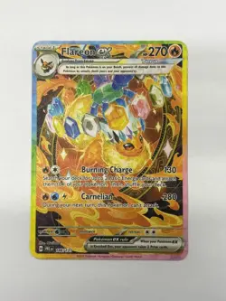 Flareonex HP270 Gold Metal Pokemon Card-Collectible Gift Display - Image 1