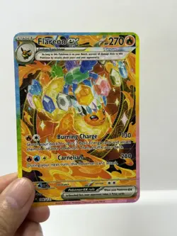 Flareonex HP270 Gold Metal Pokemon Card-Collectible Gift Display - Image 3