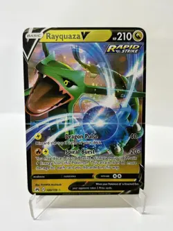 RayquazaV HP210 100/159 Gold Metal Pokemon Card-Collectible Gift Display - Image 4