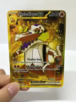 Skeledirgeex HP340 272/193 Gold Metal Pokemon Card-Collectible Gift Display - Image 3