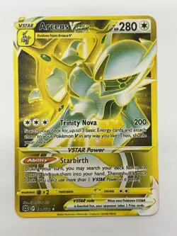 Arceus VSTAR HP280 Gold Metal Pokemon Card-Collectible Gift Display - Image 3