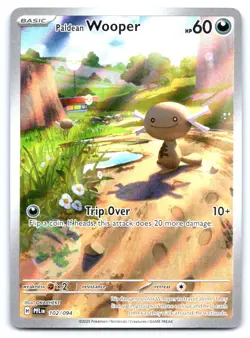 Paldean Wooper Pokemon Illustration Rare ME02: Phantasmal Flames 102/094 - Image 1