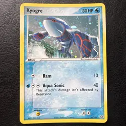 Pokemon Kyogre EX Emerald Holo TCG Card 6/106 Rare - Swirl - Image 1
