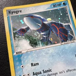 Pokemon Kyogre EX Emerald Holo TCG Card 6/106 Rare - Swirl - Image 2