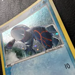 Pokemon Kyogre EX Emerald Holo TCG Card 6/106 Rare - Swirl - Image 3