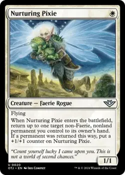 Nurturing Pixie -Foil Near Mint MTG Outlaws of Thunder Junction - Image 1
