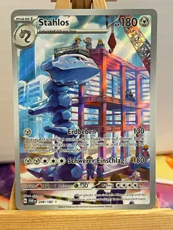 Stahlos 208/182 Paradoxrift Illustration Rare Deutsch NM Pokemon - Image 1