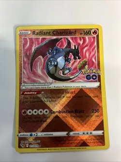 Radiant Charizard 011/078 Pokemon GO Holo - Image 1