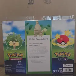 Pokemon TCG Pokemon GO Alolan Exeggutor V Collection Box 4 Packs + Promo - Image 3