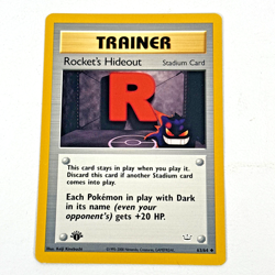 Pokemon TCG 1st Edition Rocket's Hideout 63/64 Neo Revelation WOTC VTG Gengar - Image 1