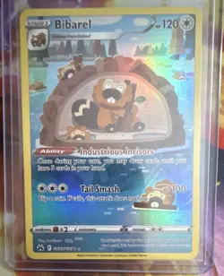 Pokemon Co. Bibarel GG25/GG70 Crown Zenith Ultra Rare Holo EN 120HP - Image 1