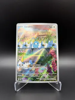 Pokemon TCG Swablu SV04: Paradox Rift Illustration Rare 213/182 Holo - Image 1