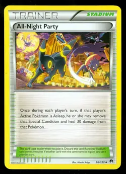 Pokemon ALL-NIGHT PARTY 96/122 - XY BREAKpoint - NEAR MINT/MINT - Image 1