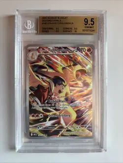 2025 Pokemon Scarlet & Violet Destined Rivals Ethan’s Typhlosion #190 IR BGS 9.5 - Image 1