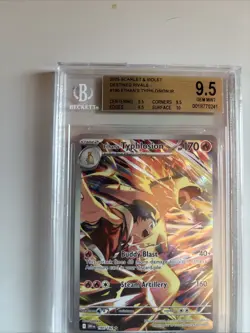 2025 Pokemon Scarlet & Violet Destined Rivals Ethan’s Typhlosion #190 IR BGS 9.5 - Image 3
