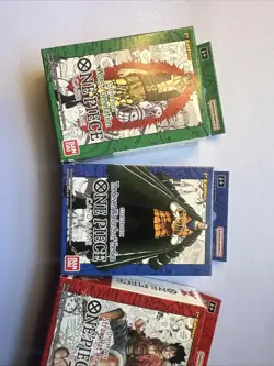 One Piece CCG Card Game 1st Edition Super Pre Release Starter Deck Set 1-4 - Image 3