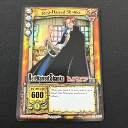 One Piece CCG Red-Haired Shanks Holofoil SR 2005 Vintage English - Image 1
