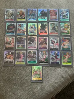 One Piece Bulk Card Lot (25) SR HoloOnly OP07, OP08, OP14 Near Mint Newly Pulled - Image 1