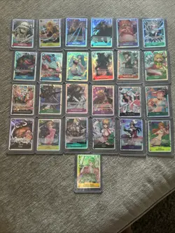 One Piece Bulk Card Lot (25) SR HoloOnly OP07, OP08, OP14 Near Mint Newly Pulled - Image 2