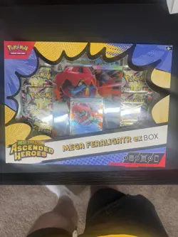 Pokemon TCG - Mega Evolution Ascended Heroes Feraligatr Mega EX Box New & Sealed - Image 1