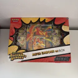 Pokemon Ascended Heroes Mega Feraligatr Meganium Emboar Ex Box New & Sealed UK - Image 2