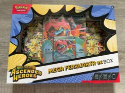 Pokemon TCG Ascended Heroes Mega Feraligatr Meganium & Emboar EX Box New Sealed - Image 4