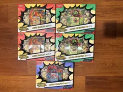 Pokemon Ascended Heroes Mega Feraligatr 2xMeganium 2xEmboar Ex Box New&Sealed - Image 1